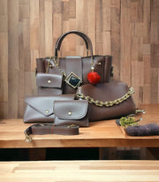 leather 5 pcs bag