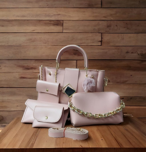 leather 5 pcs bag
