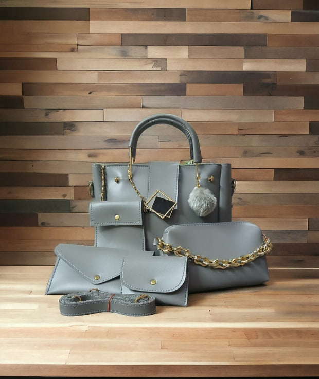 leather 5 pcs bag