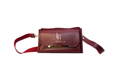 Luce Bella - maroon crossbody